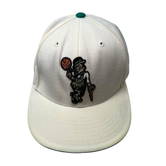 Boston Celtics Reebok NBA Hardwood Classics Fitted Hat Cap 7 3/8 Retro Throwback - Picture 2 of 11